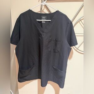 Cherokee Women’s Short Sleeve V-Neck Scrub Top - Black Size 2XL